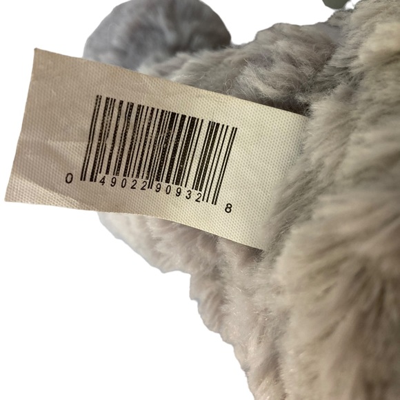 Walgreens Gray Teddy Bear Red Bow & Heart on Foot 13" Stuffed Animal Plush HTF. - Picture 10 of 11